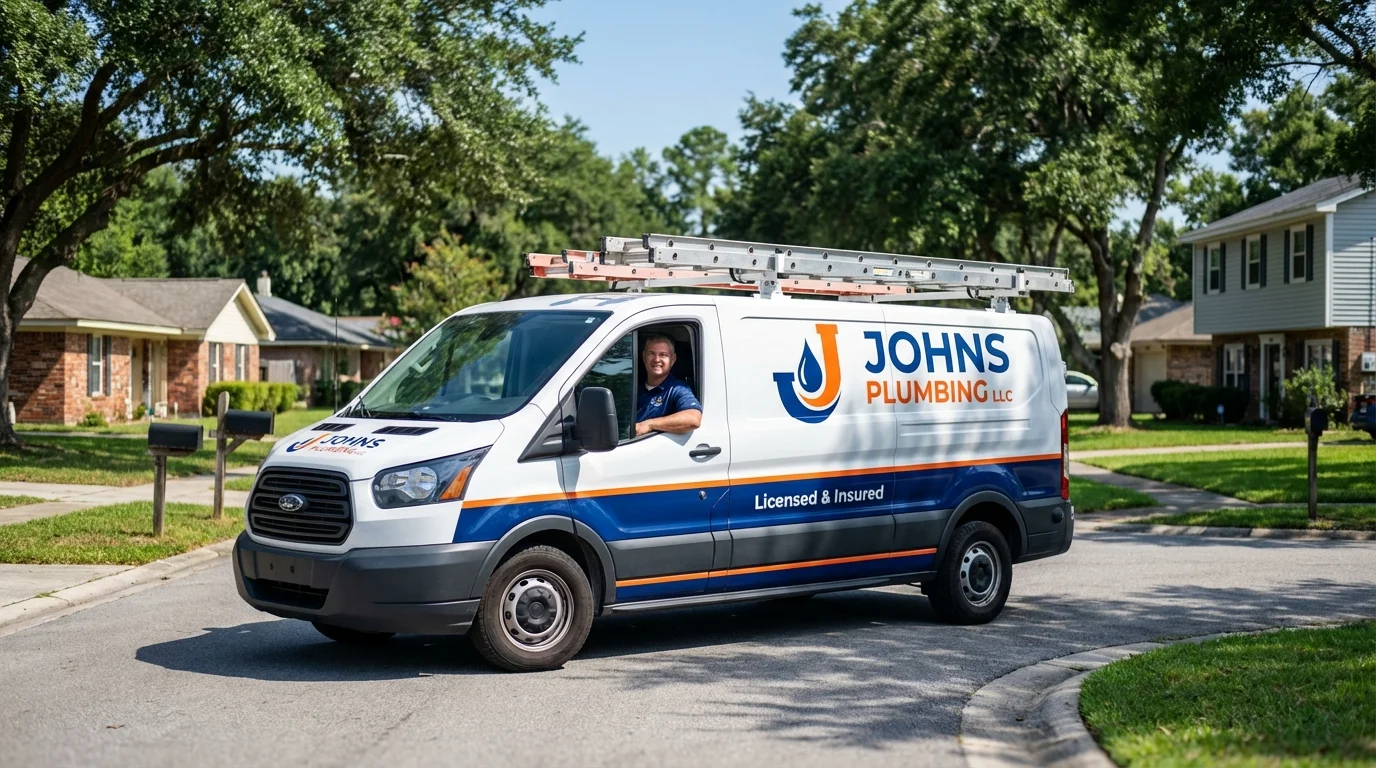 Johns Plumbing LLC service van in Medical Lake, WA